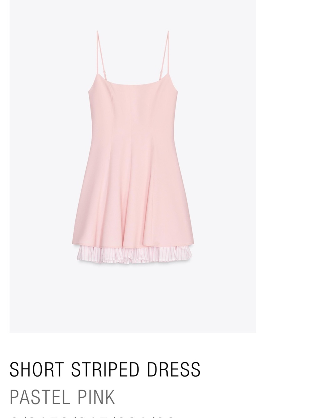 Zara dress short striped dress